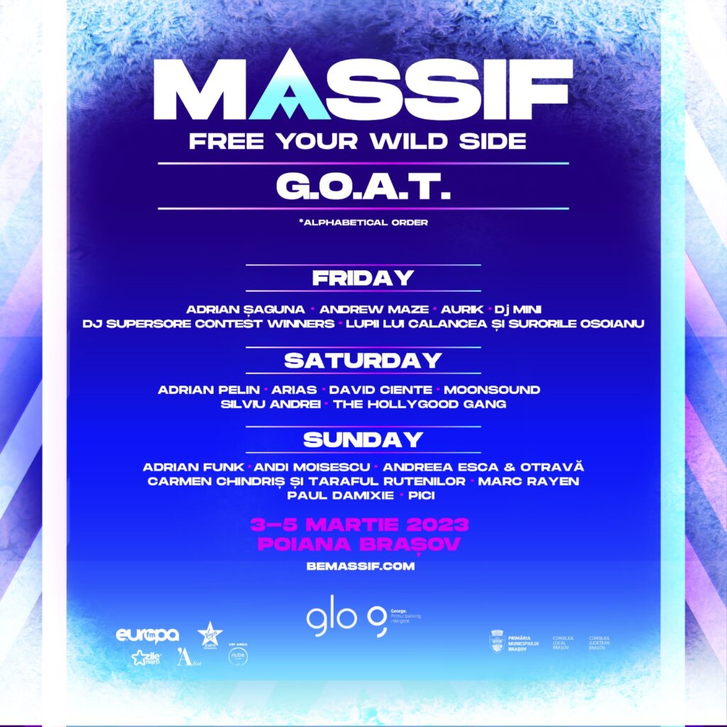 MASSIF festival va avea loc în perioada 3-5 martie 2023 in Poiana Brașov  