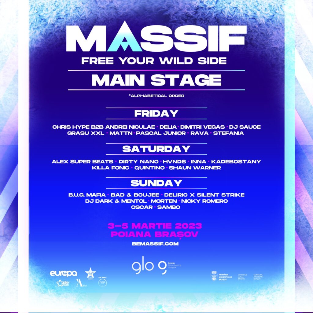 Program main stage Massif festival Brasov