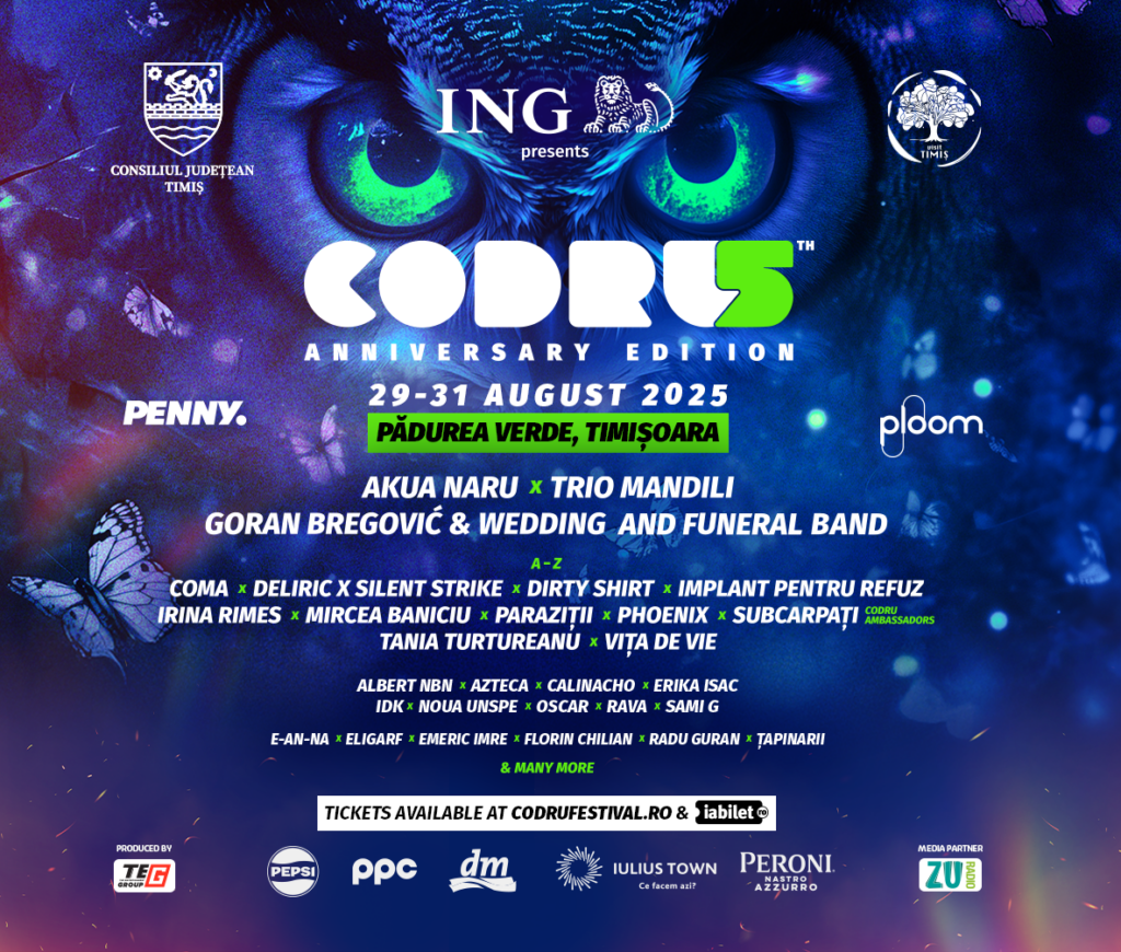 CODRU Festival 2025 – Ediție aniversară în Pădurea Verde din Timișoara